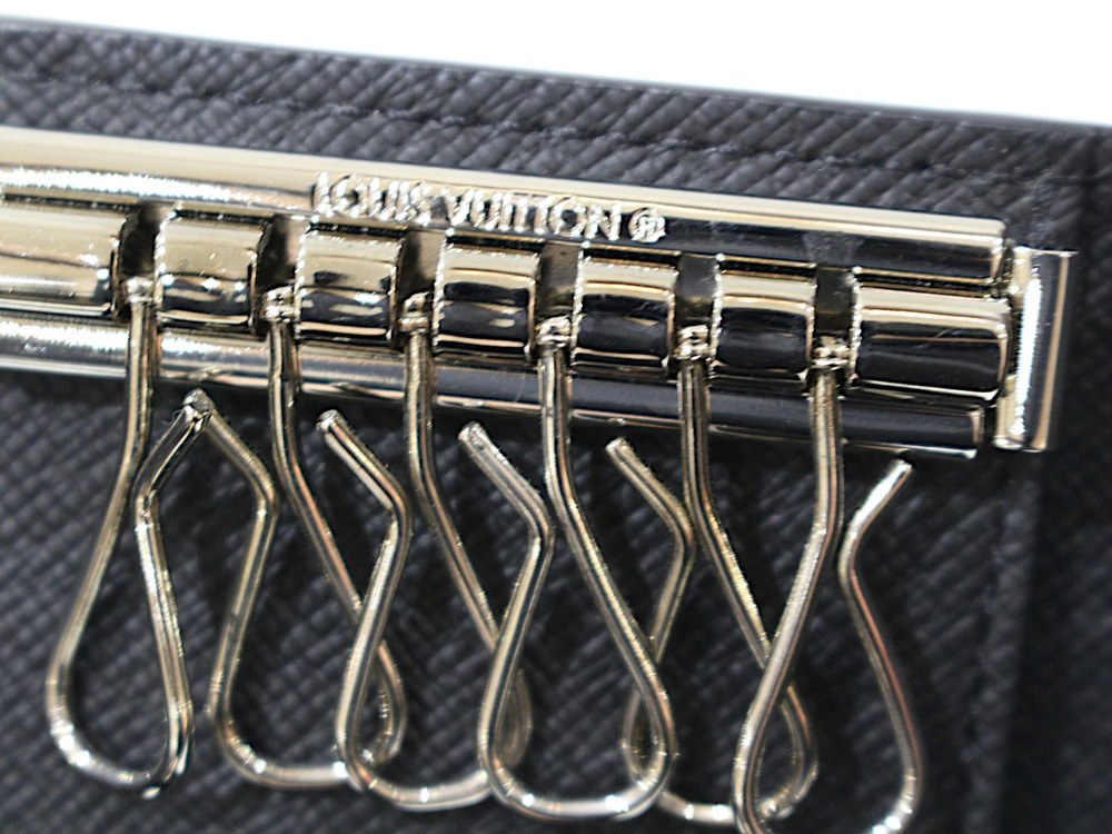 LOUIS VUITTON Multicles Key Case Wallet Monogram Eclipse Black Gray